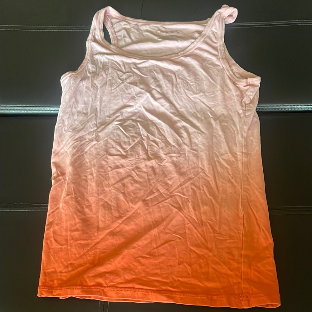 Women's Pink and Orange Tank Top